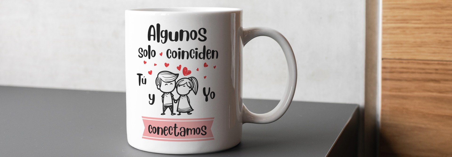 Tazas con diseño para San Valentín