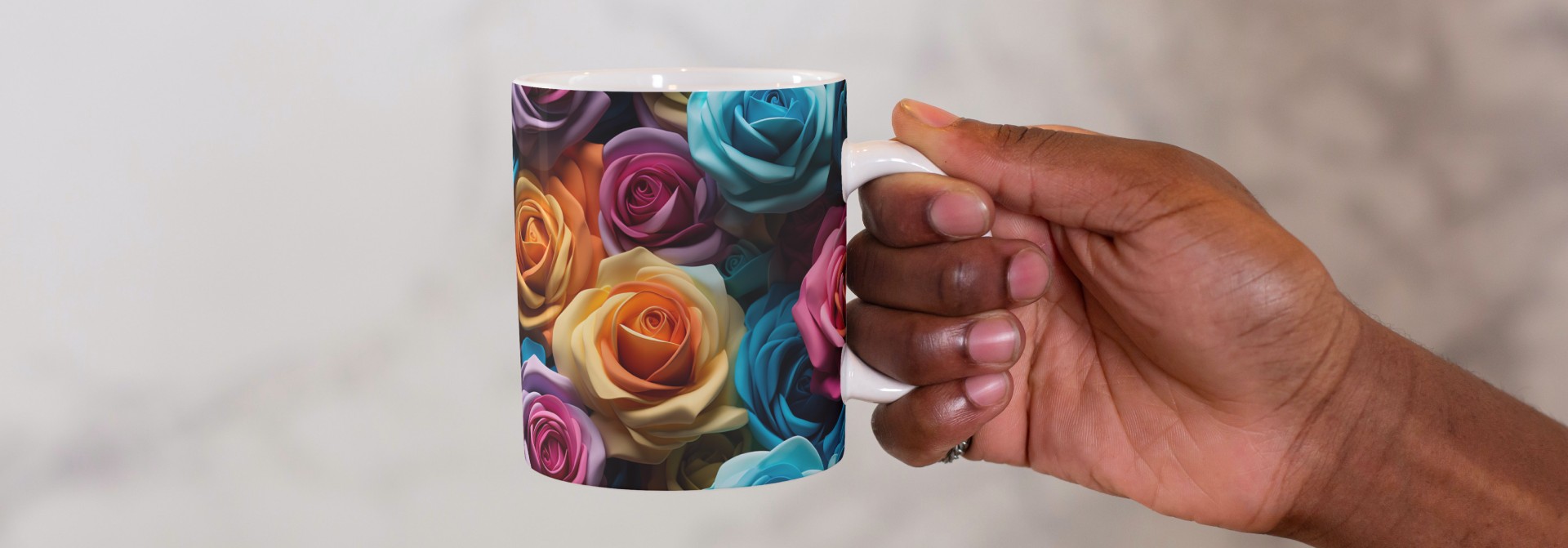 Tazas de rosas