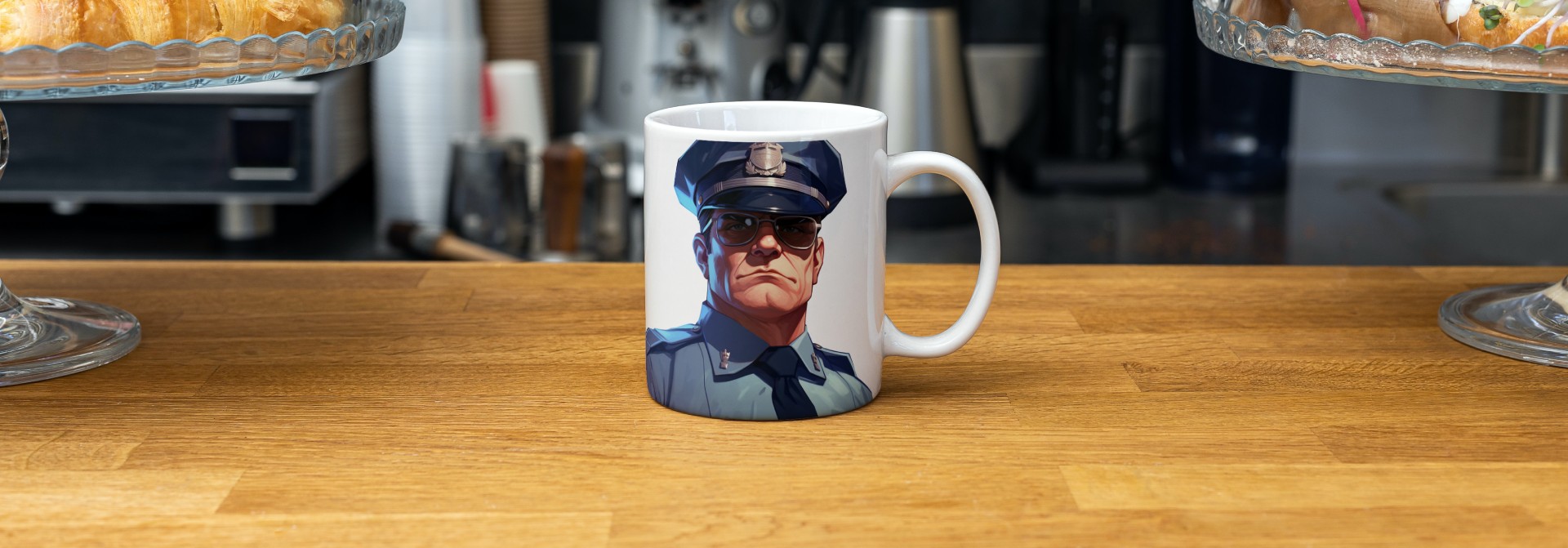 Tazas para policías